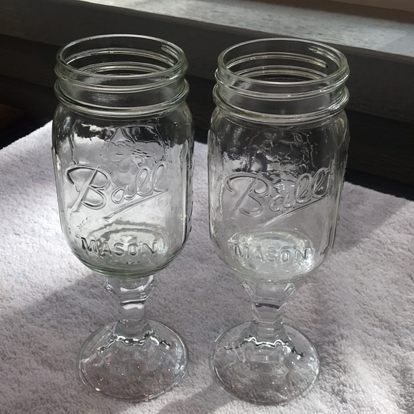 Mason Dining Stemmed Mason Jar Wine Glasses Red Neck Wine Goblets